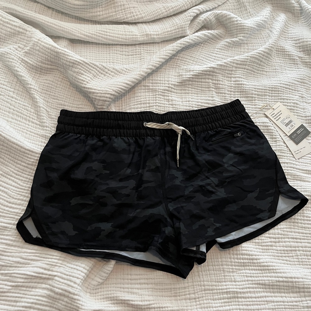 Vuori Black Camouflage Athletic Shorts